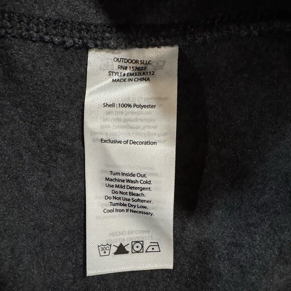 Eddie Bauer Radiator Sweater Mens XXL Grey 1/4 Zip Long Sleeve Fleece Pullover - Picture 6 of 9